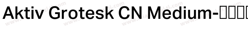 Aktiv Grotesk CN Medium字体转换